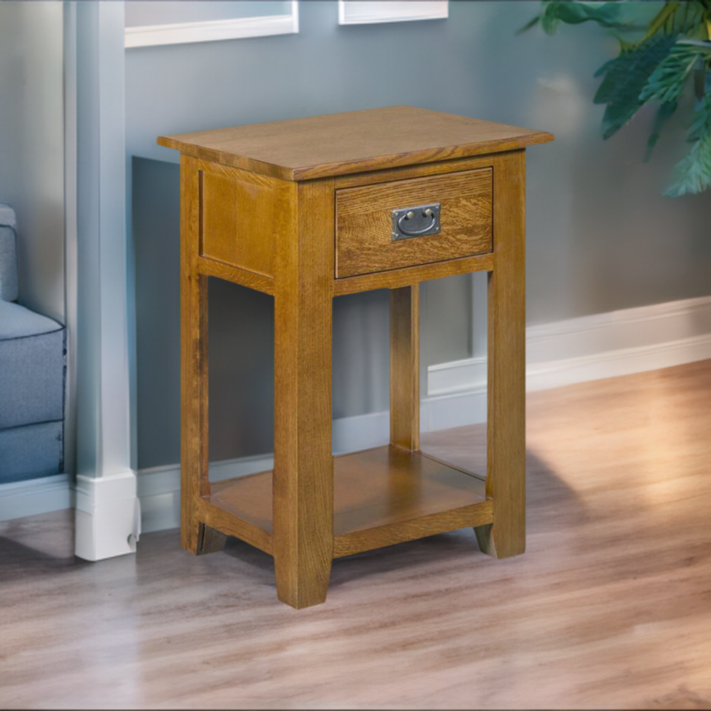 Mission 1 Drawer Nightstand - Michael's Cherry - Walnut