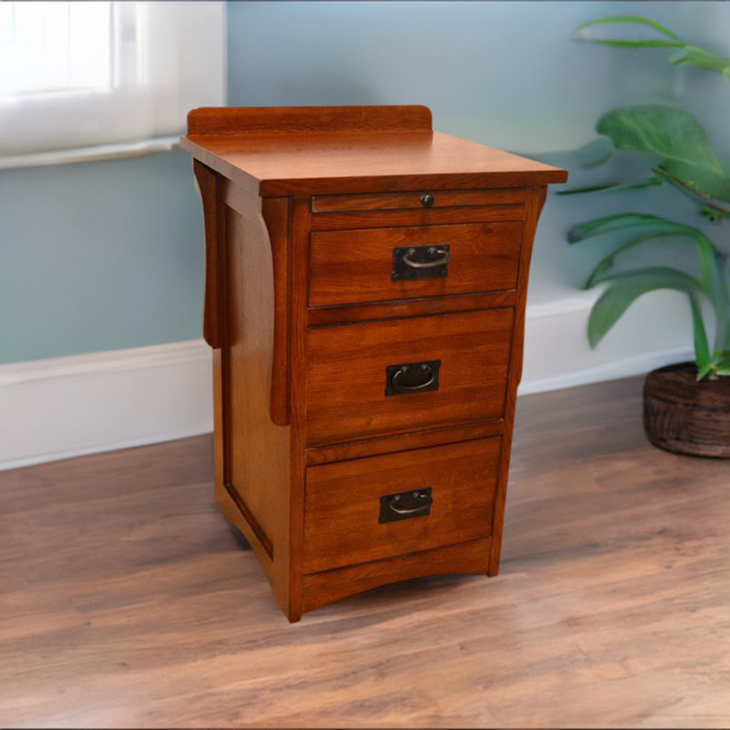 Crofter Style 3 Drawer End Table with Writing Tray - Michael's Cherry (MC3)