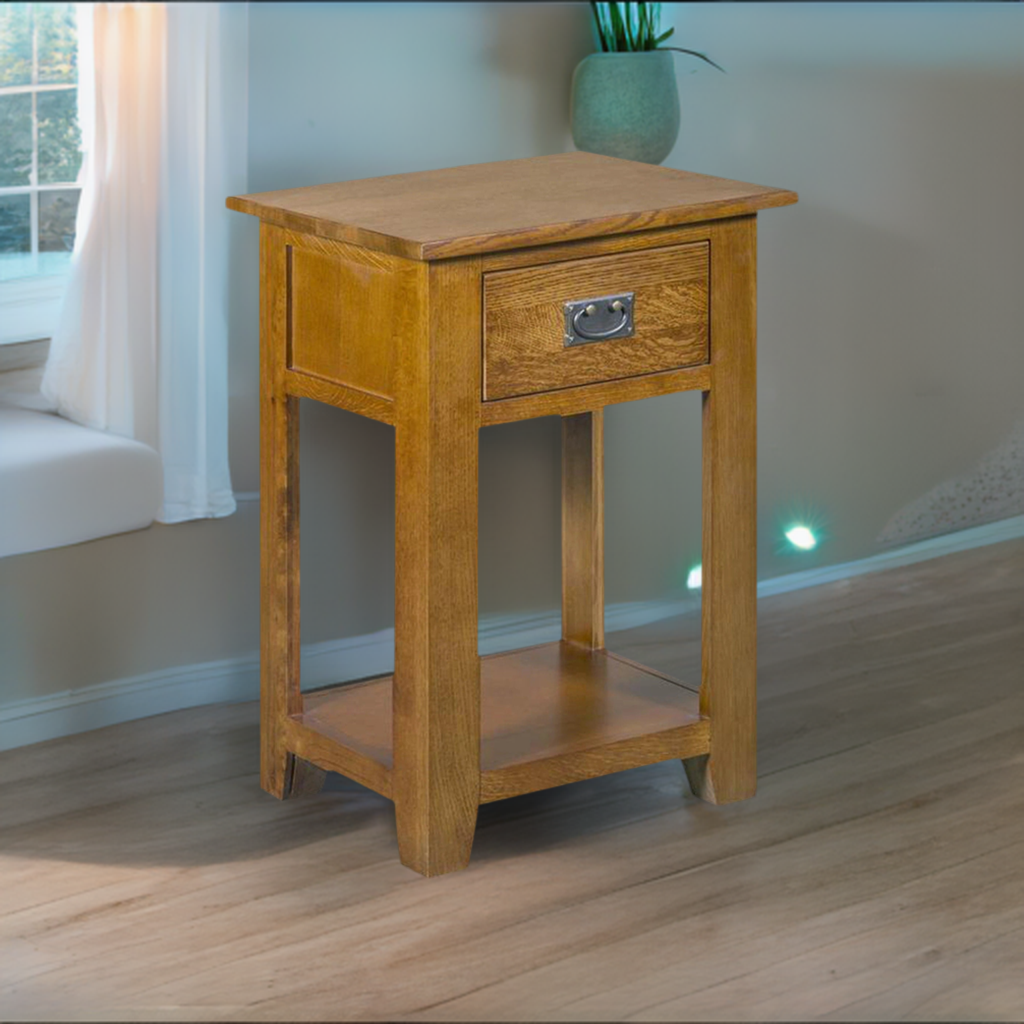 Mission 1 Drawer Nightstand - Michael's Cherry - Walnut