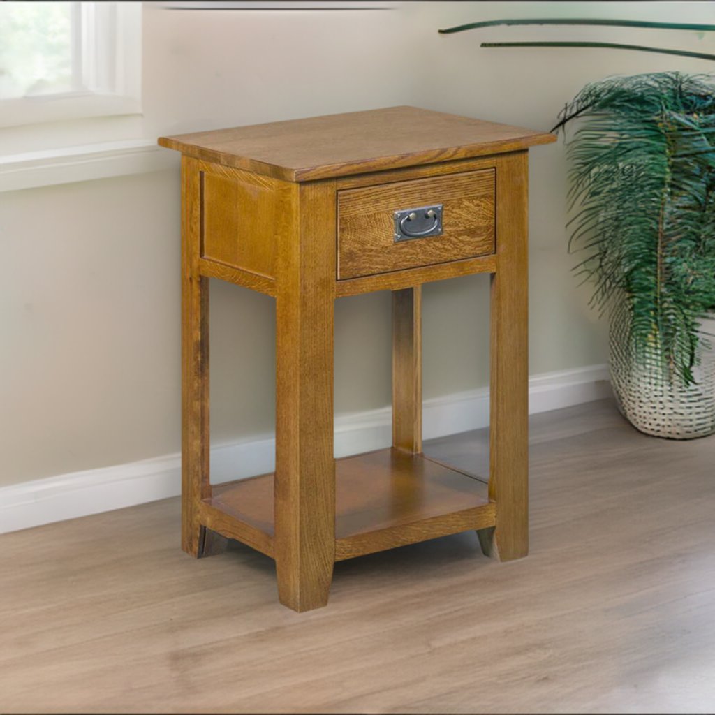 Mission 1 Drawer Nightstand - Michael's Cherry - Walnut