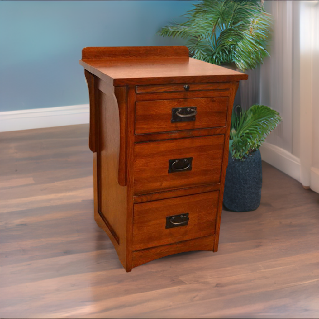 Crofter Style 3 Drawer End Table with Writing Tray - Michael's Cherry (MC3)