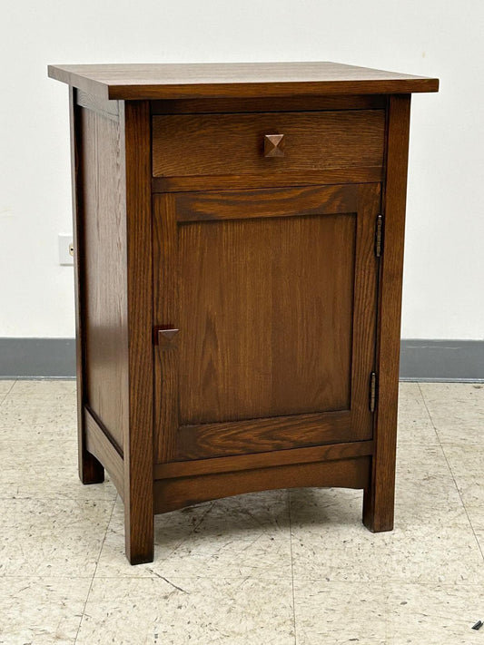 Mission 1 Door 1 Drawer Nightstand - Walnut Stain