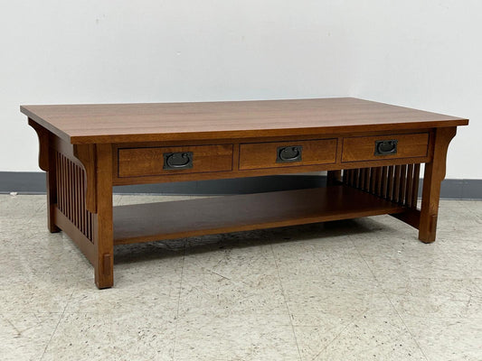 Mission Crofter Style 6 Drawer Coffee Table - Michael Cherry Stain