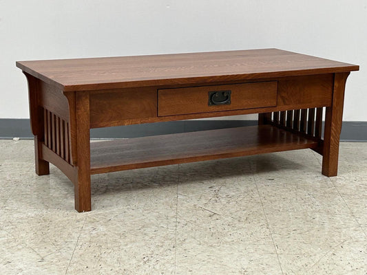 Mission Crofter Style 1 Drawer Coffee Table - Micheal Cherry Stain