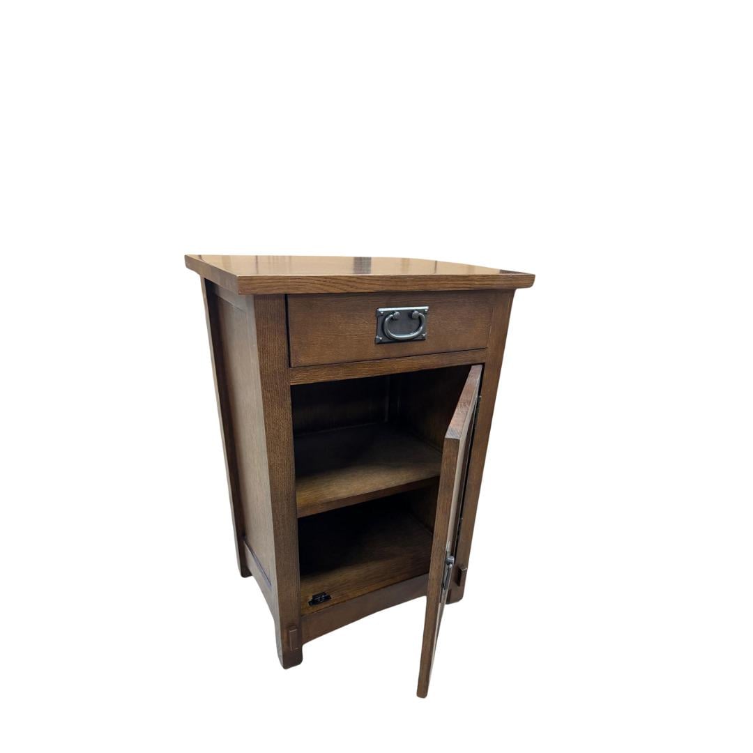 Mission 1 Door 1 Drawer Nightstand - Walnut