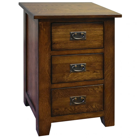 Mission 3 Drawer Nightstand - Walnut