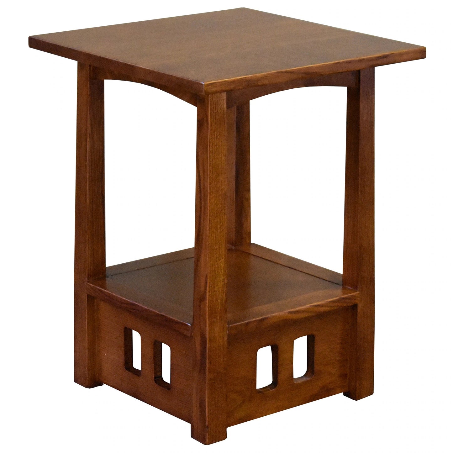Arts and Crafts / Mission Style Taboret End Table - Michael's Cherry - Walnut