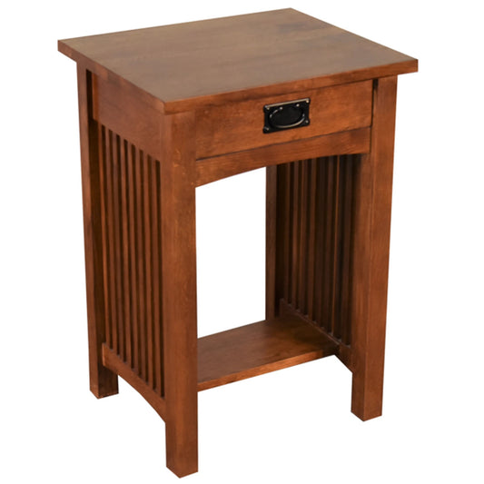 Mission 1 Drawer Spindle End Table