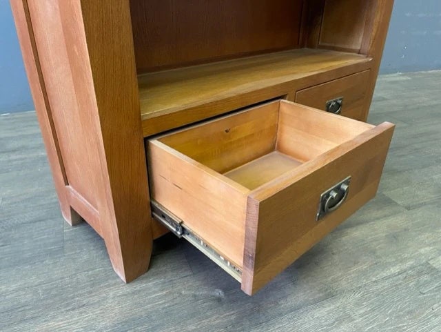 Mission Open Shelf Bookcase - Michael's Cherry - Walnut