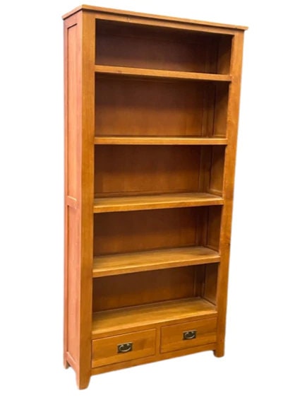 Mission Open Shelf Bookcase - Michael's Cherry - Walnut