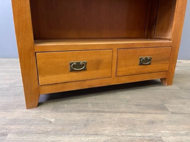 Mission Open Shelf Bookcase - Michael's Cherry - Walnut