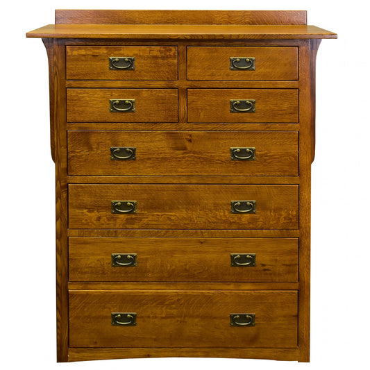 Mission Solid Oak 8 Drawer Dresser - Michael's Cherry (MC-A)