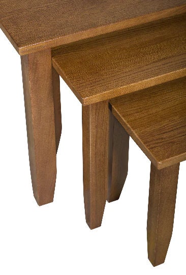 Mission Oak Nesting Tables - Set of 3