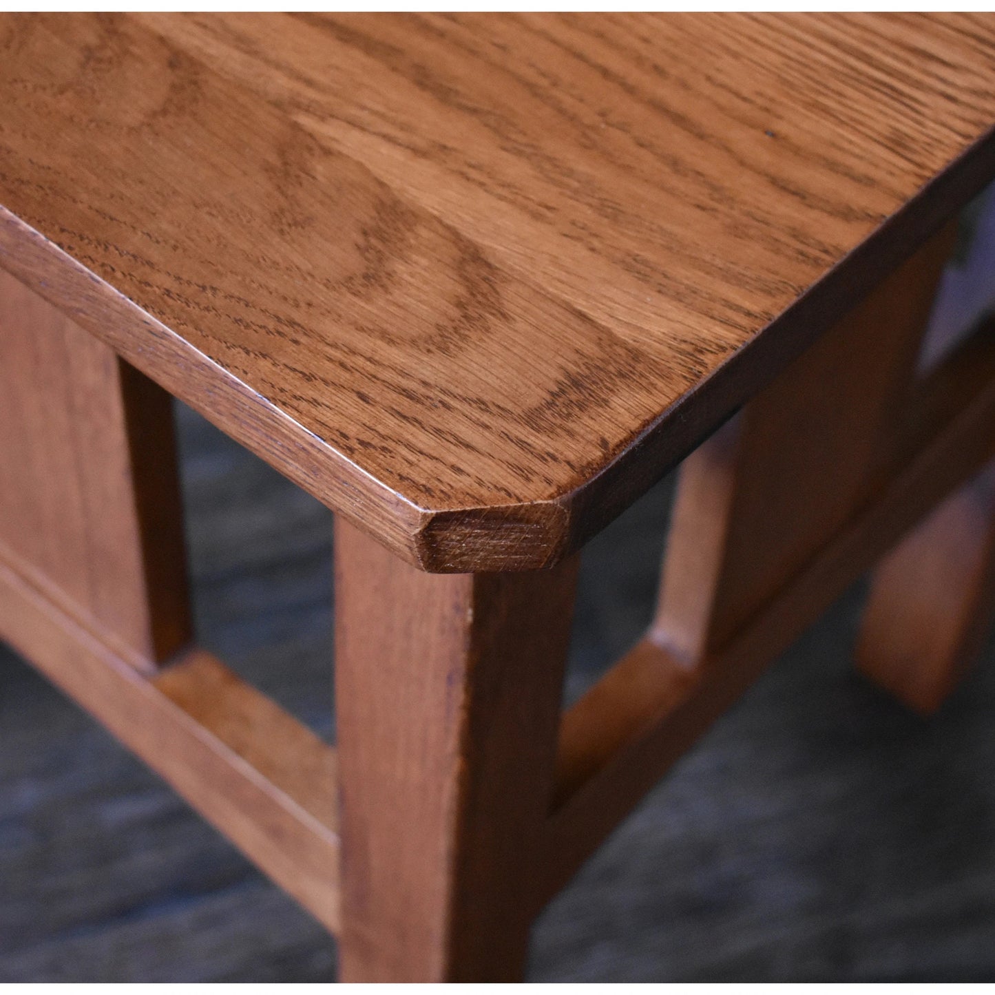 Mission Oak Slat End Table - Michael's Cherry (MC1)