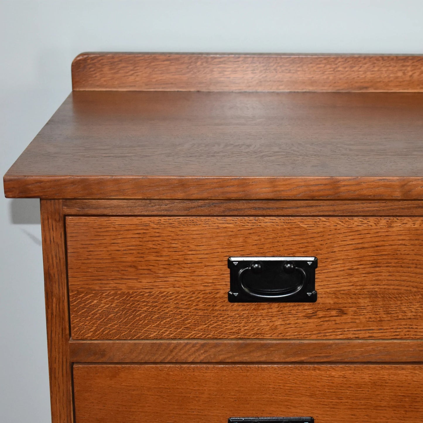 Mission Quarter Sawn Oak 6 Drawer Dresser - Michael's Cherry Walnut