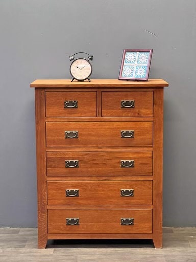 Mission 6 Drawer Dresser - Walnut - Michael's Cherry