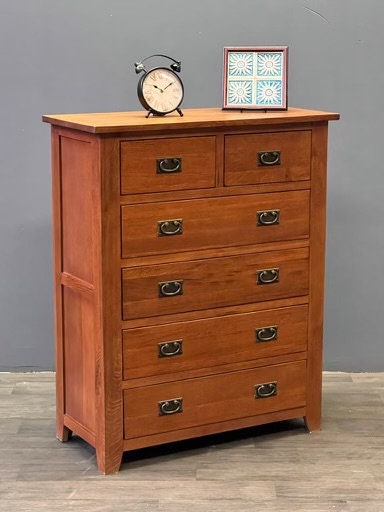 Mission 6 Drawer Dresser - Walnut - Michael's Cherry