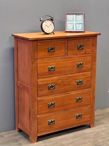 Mission 6 Drawer Dresser - Walnut - Michael's Cherry