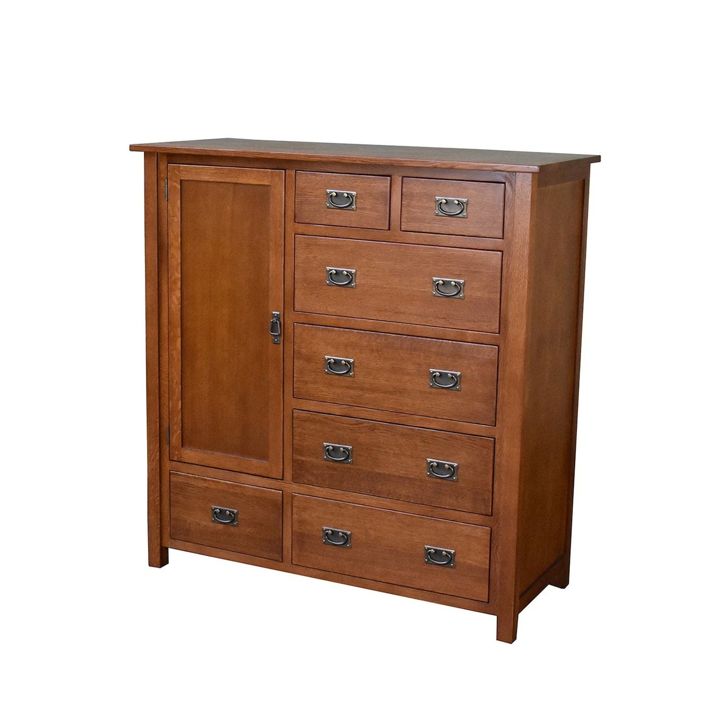 Mission Style Solid Oak Chest of Drawers - Michael’s Cherry - Walnut