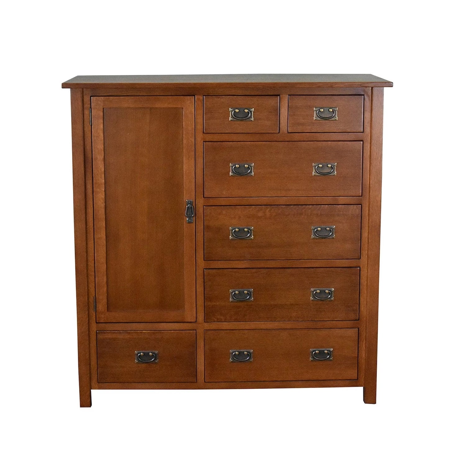 Mission Style Solid Oak Chest of Drawers - Michael’s Cherry - Walnut