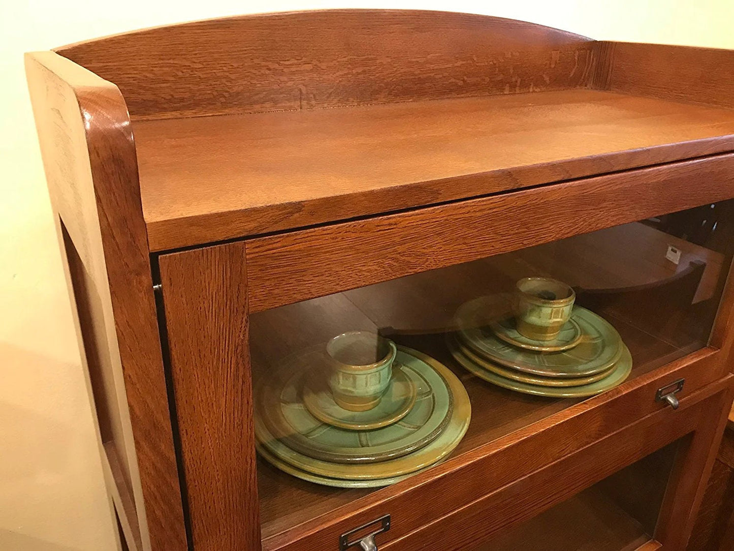 Mission Quarter Sawn Oak 4 Stack Barrister Bookcase