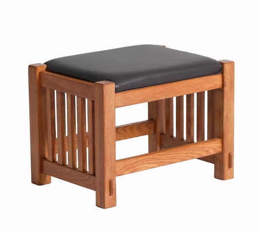 Mission Oak Foot Stool - Spindles