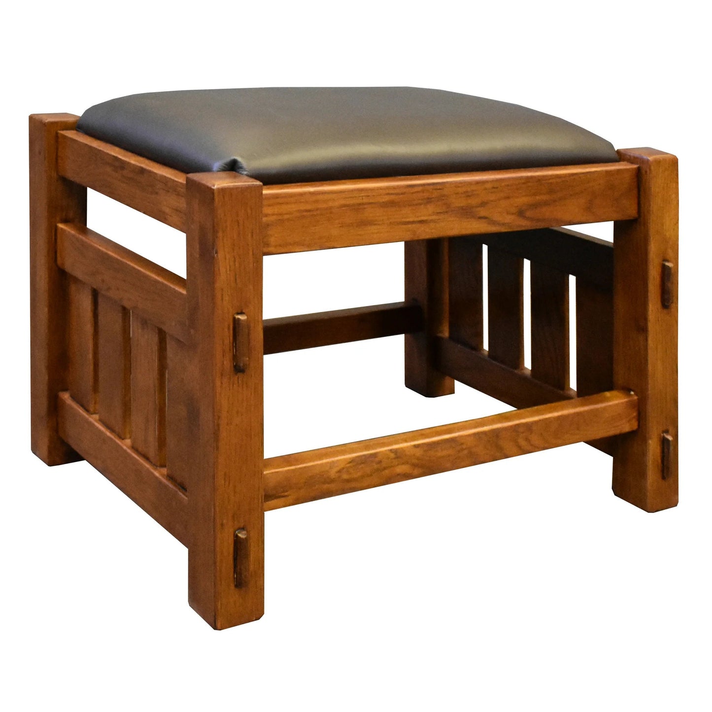 Mission Oak Foot Stool - Wide Spindles (2 Colors Available)