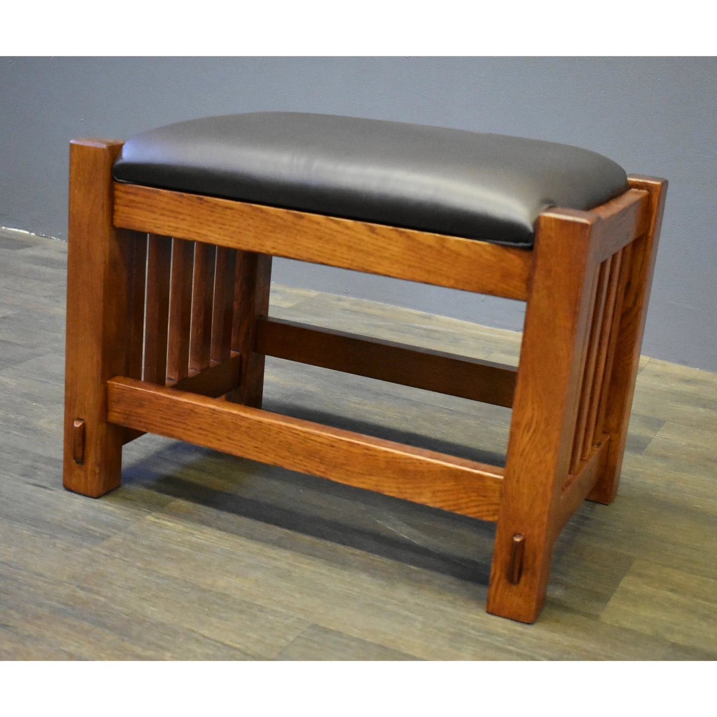 Mission Oak Foot Stool - Wide Spindles (2 Colors Available)